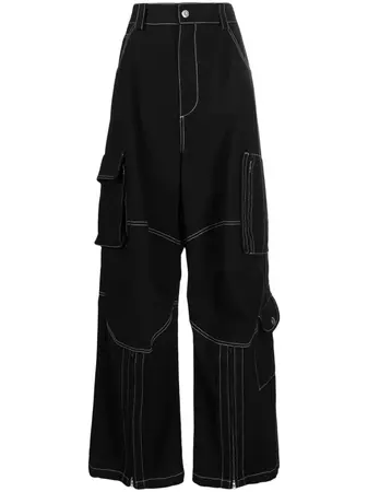 We11done Cotton Cargo Trousers - Farfetch