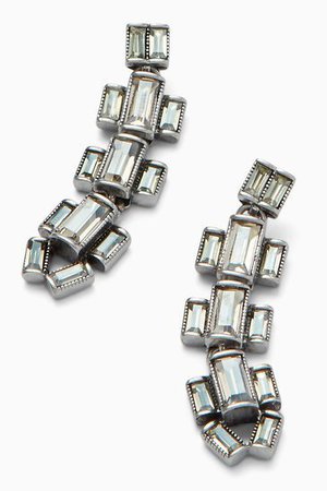 Silver Hatley Baguette Earrings | Stella & Dot