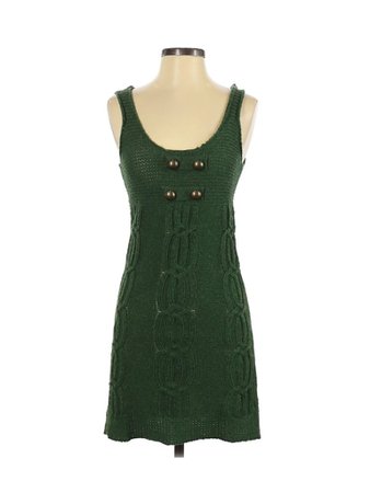 Heritage 1981 Solid Green Casual Dress Size S - 55% off | thredUP