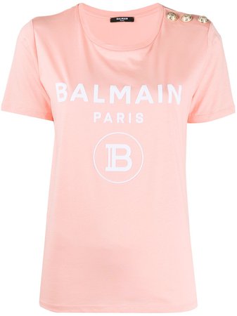 Logo print T-shirt Balmain - Compra online - Envío express, devolución gratuita y pago seguro