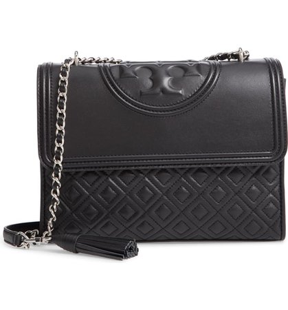 Tory Burch Fleming Quilted Lambskin Leather Convertible Shoulder Bag | Nordstrom