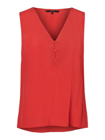 Kora Sleeveless blouse | RED