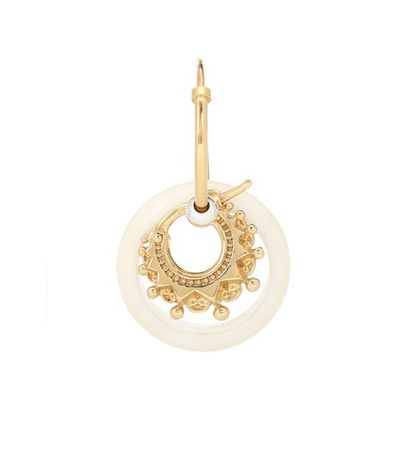 18-karat gold-plated hoop earrings