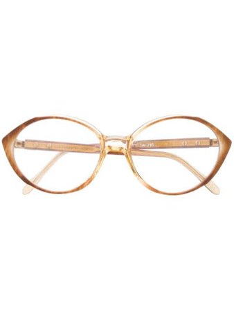 Yves Saint Laurent Pre-Owned 1990s Round Glasses - Farfetch