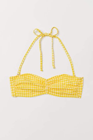 Bandeau Bikini Top - Yellow