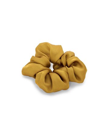 Satin Scrunchie - Gold by party store - scrunchie - ban.do