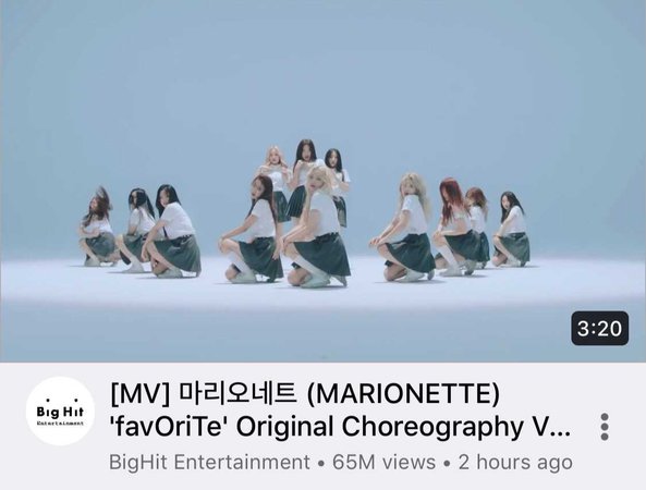 [MV] 마리오네트 (MARIONETTE) 'favOriTe' Original Choreography Ver.