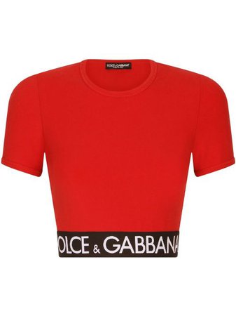 Dolce & Gabbana Camiseta Con Franjas Del Logo - Farfetch