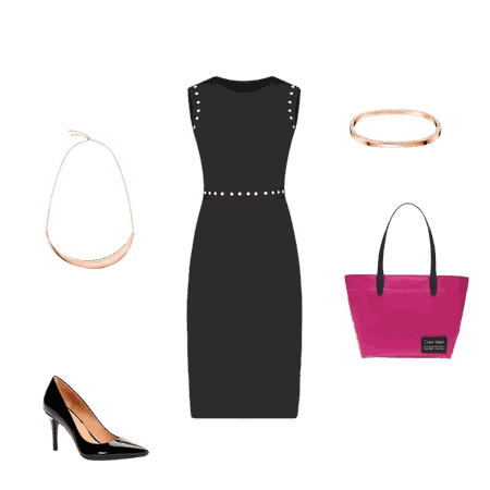 Pearl Trim Sheath Dress | Calvin Klein