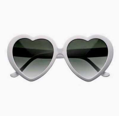 trendy heart glasses