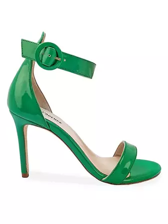 Shop L'AGENCE Rosette 85MM Patent Leather Sandals | Saks Fifth Avenue