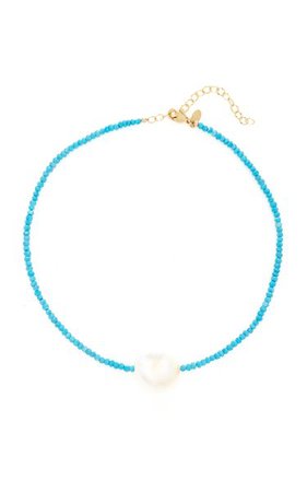 Gold-Filled, Turquoise And Pearl Necklace By Joie Digiovanni | Moda Operandi