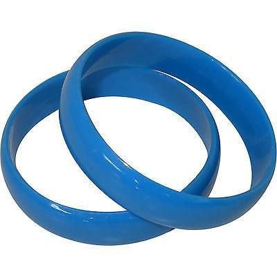Blue 80s chunky bracelets