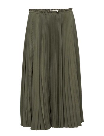 Pleated Midi Skirt (Green) (1900 kr) - Nederdele - ÁERON | Boozt.com
