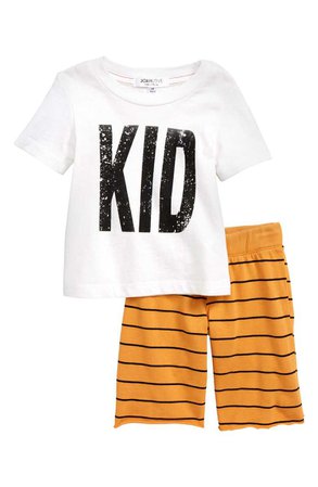 Joah Love Graphic T-Shirt & Pants Set (Baby Boys) | Nordstrom