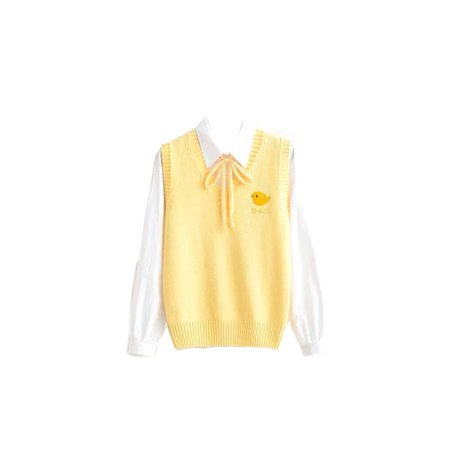 yellow chick sweater vest - @cloud9_offic