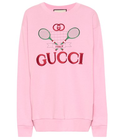 Embroidered Cotton Sweater | Gucci - Mytheresa