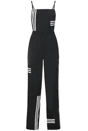 ADIDAS ORIGINALS BY ALEXANDER WANG Striped Jumpsuit White Black