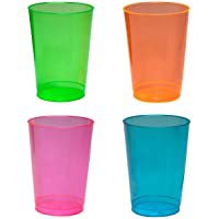 Amazon.com: Party Essentials Soft Plastic 12-Ounce Party Cups/Tumblers, 40-Count, Assorted Neon: Childrens Party Cups: Kitchen & Dining