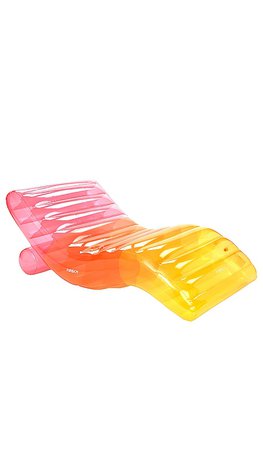 FUNBOY Clear Chaise Lounger Floatie in Multi | REVOLVE