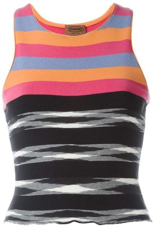 Pre-Owned striped tank top