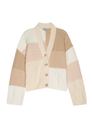 REESE SWEATER - CREAM PATCHWORK CABLE | Rails