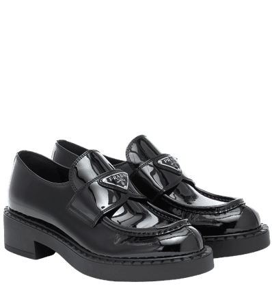 PRADA Patent-leather loafers