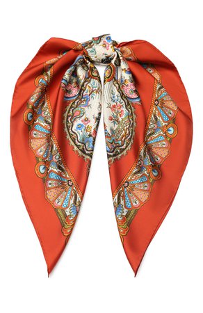 Женский красный шелковый платок GUCCI — купить за 34700 руб. в интернет-магазине ЦУМ, арт. 578662/3G001