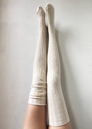 Boho Accessories Hippie Chic Bohemian Thigh High Socks Knitted | Etsy