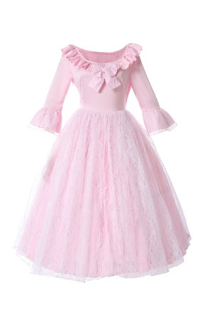 Classic Lolita OP Dress Pink Black 3/4 Sleeve Lace Wedding Bridesmaid Dresses | eBay