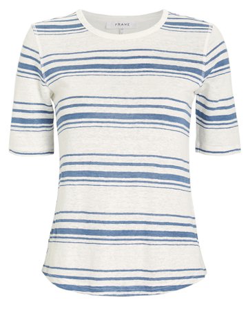 70's Striped Linen T-Shirt | INTERMIX®
