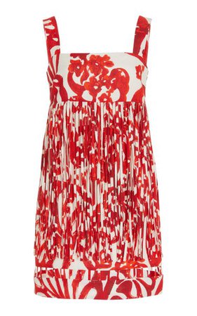 Anika Fringed Linen-Cotton Mini Dress By Alexis | Moda Operandi