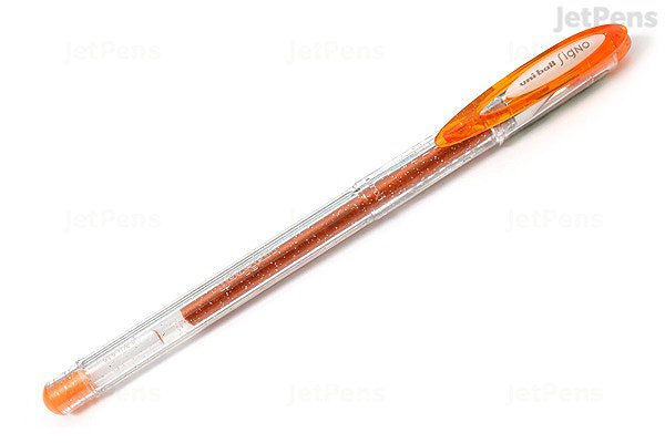 Uni-ball Signo Sparkling Glitter UM-120SP Gel Pen - 1.0 mm - Orange | JetPens