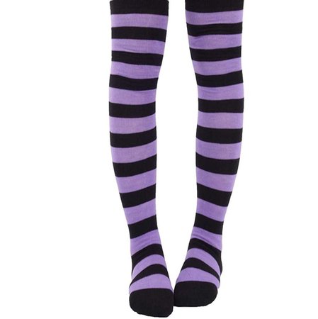purple black stockings