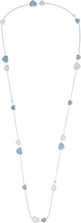 CHOPARD Happy Hearts 18-karat white gold, diamond and opal necklace