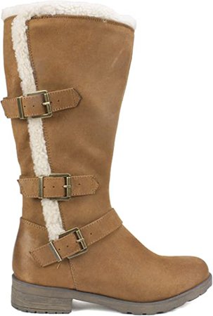 Amazon.com | WHITE MOUNTAIN Shoes SANTELL Women's Boot, Chestnut/WAXYFABRIC, 9 M | Boots