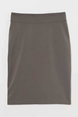 Pencil Skirt - Dark taupe - Ladies | H&M CA