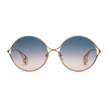 Round-frame metal sunglasses - Gucci Women's Round & Oval 506149I03308846