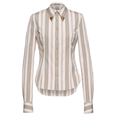 Striped blouse "Hustler" in white - Lena Hoschek