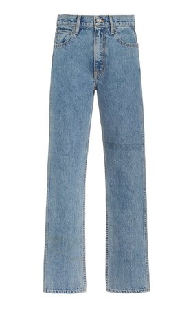 SLVRLAKE Virginia Rigid High-Rise Tapered Slim-Leg Jeans
