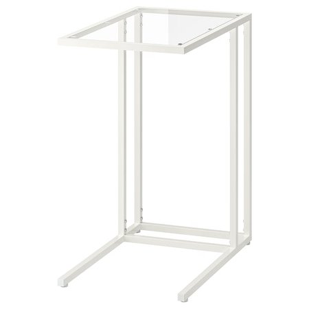 VITTSJÖ Laptop stand - white, glass - IKEA