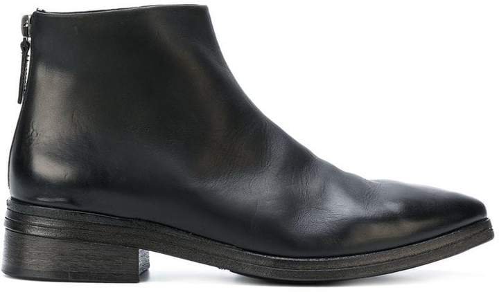 rear zip ankle boots