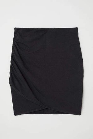 Draped Skirt - Black