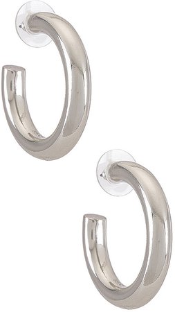 Dalilah Medium Tube Hoop Earrings