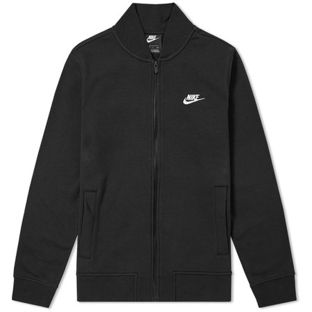 Nike Club Bomber Jacket Black & White | END.