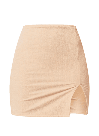 PLT Nude Mini Skirt