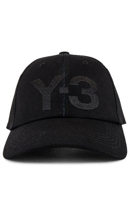 Y-3 Yohji Yamamoto Y-3 Classic Logo Cap in Black | REVOLVE