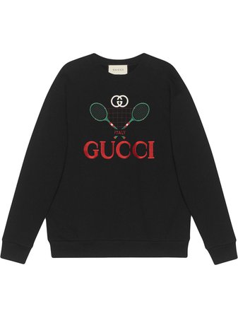Gucci Sudadera Oversize Con Motivo Gucci Tennis - Farfetch