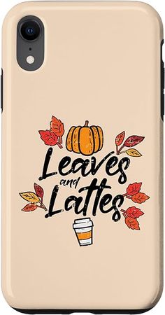 Amazon.com: iPhone XR Leaves Lattes Pumpkin Spice Fall Autumn Halloween Women Case : Cell Phones & Accessories