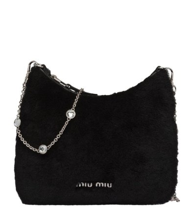 MIU MIU Faux Fur Matelassé Shoulder Bag | moda, P e polaris